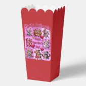 Valentinstag Tanzpaare "Party Animals" Geschenkschachtel (Rückseite)