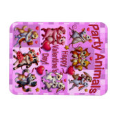 Valentinstag Tanzpaare "Party Animals" Magnet (Horizontal)