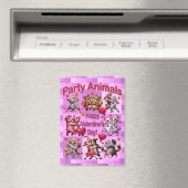 Valentinstag Tanzpaare "Party Animals" Magnet (In Situ (Geschirrspüler))