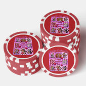 Valentinstag Tanzpaare "Party Animals" Pokerchips (Stapel)