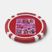 Valentinstag Tanzpaare "Party Animals" Pokerchips (Einzeln)