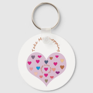 Valentinstag-Tasche Schlüsselanhänger