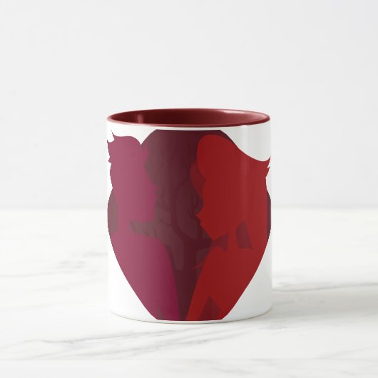 Valentinstag Tasse (Zentrum)
