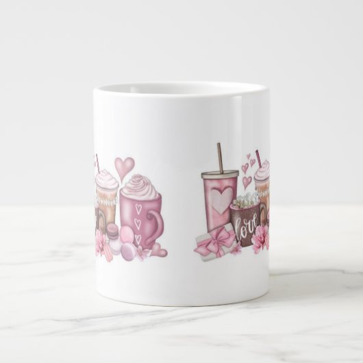 Valentinstag-Tasse Jumbo-Tasse (Vorderseite)
