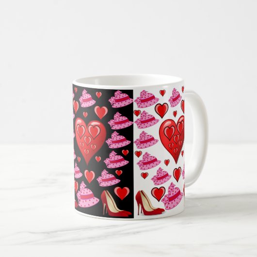 Valentinstag-Tasse Kaffeetasse (VorderseiteRechts)