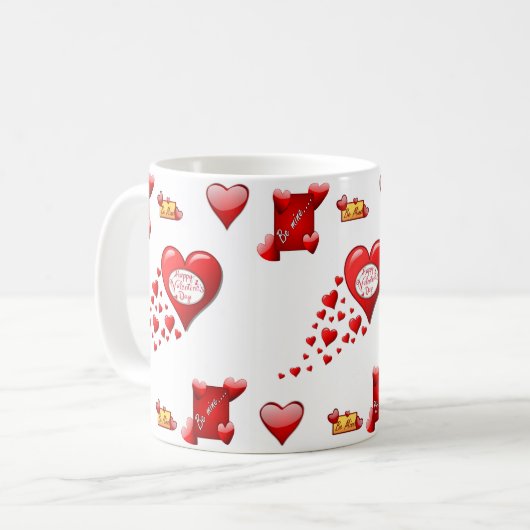 Valentinstag-Tasse Kaffeetasse (Vorderseite Links)