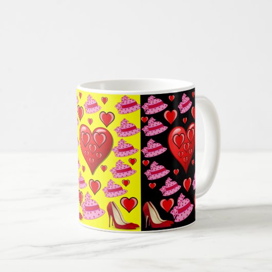 Valentinstag-Tasse Kaffeetasse (VorderseiteRechts)