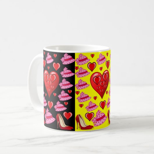 Valentinstag-Tasse Kaffeetasse (Vorderseite Links)