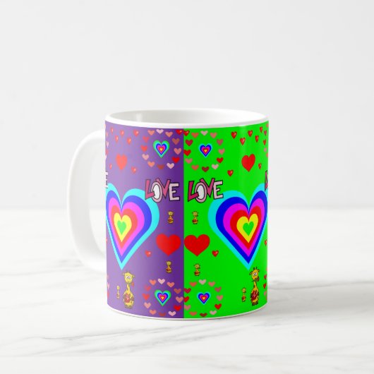 Valentinstag-Tasse Kaffeetasse (Vorderseite Links)