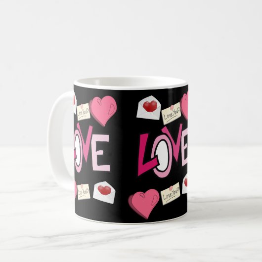 Valentinstag-Tasse Kaffeetasse (Vorderseite Links)