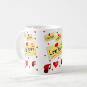 Valentinstag-Tasse Kaffeetasse (Vorderseite Links)