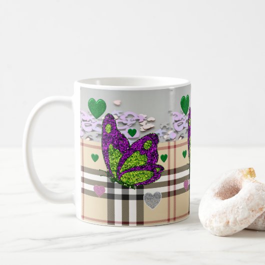 Valentinstag-Tasse Kaffeetasse (Mit Donut)