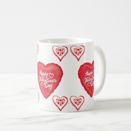 Valentinstag-Tasse Kaffeetasse (VorderseiteRechts)