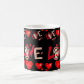 Valentinstag-Tasse Kaffeetasse (VorderseiteRechts)