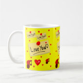 Valentinstag-Tasse Kaffeetasse (Links)