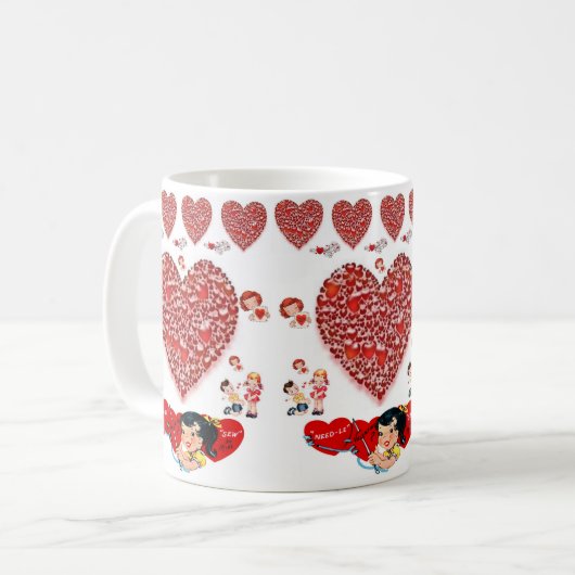 Valentinstag-Tasse Kaffeetasse (Vorderseite Links)