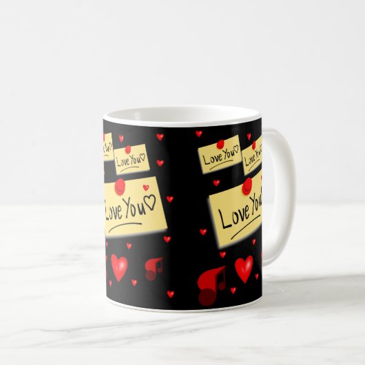 Valentinstag-Tasse Kaffeetasse (VorderseiteRechts)