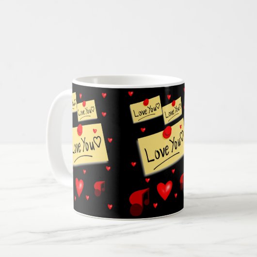 Valentinstag-Tasse Kaffeetasse (Vorderseite Links)