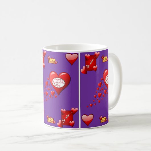 Valentinstag-Tasse Kaffeetasse (VorderseiteRechts)