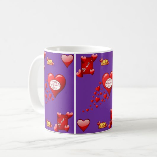 Valentinstag-Tasse Kaffeetasse (Vorderseite Links)