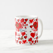 Valentinstag-Tasse Kaffeetasse (VorderseiteRechts)