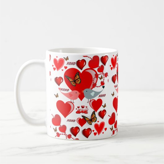 Valentinstag-Tasse Kaffeetasse (Links)