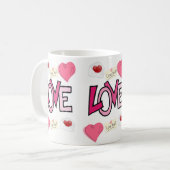 Valentinstag-Tasse Kaffeetasse (Vorderseite Links)