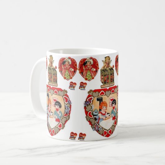Valentinstag-Tasse Kaffeetasse (Vorderseite Links)