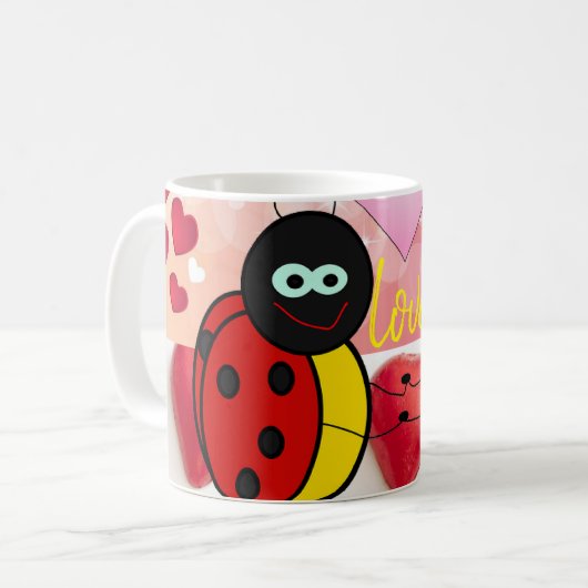Valentinstag-Tasse Kaffeetasse (Vorderseite Links)