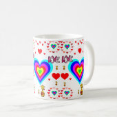 Valentinstag-Tasse Kaffeetasse (VorderseiteRechts)