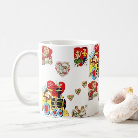 Valentinstag-Tasse Kaffeetasse (Mit Donut)