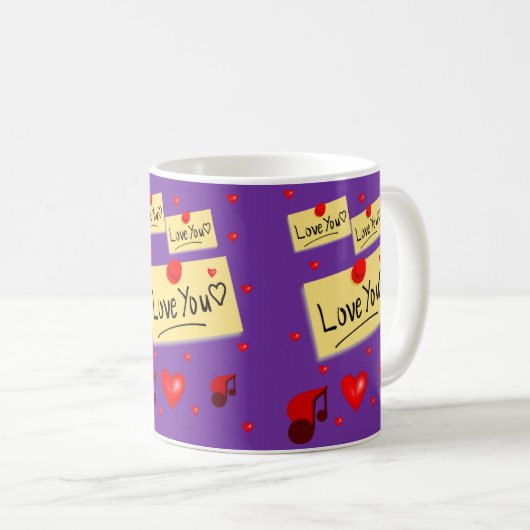 Valentinstag-Tasse Kaffeetasse (VorderseiteRechts)