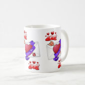 Valentinstag-Tasse Kaffeetasse (VorderseiteRechts)