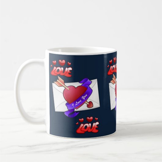 Valentinstag-Tasse Kaffeetasse (Links)