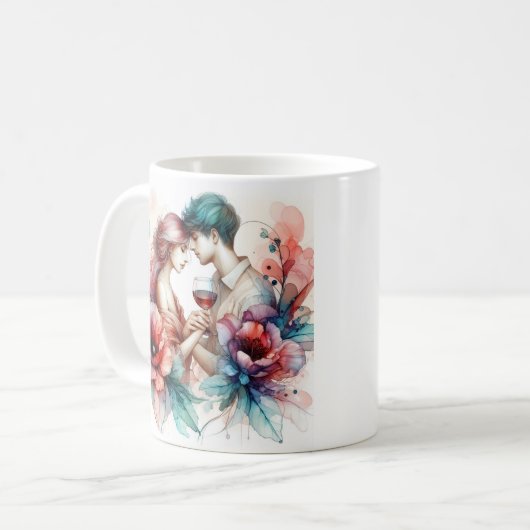 Valentinstag-Tasse Kaffeetasse (Vorderseite Links)