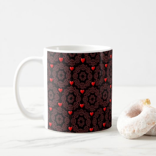 Valentinstag-Tasse Kaffeetasse (Mit Donut)
