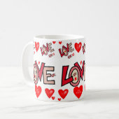 Valentinstag-Tasse Kaffeetasse (Vorderseite Links)