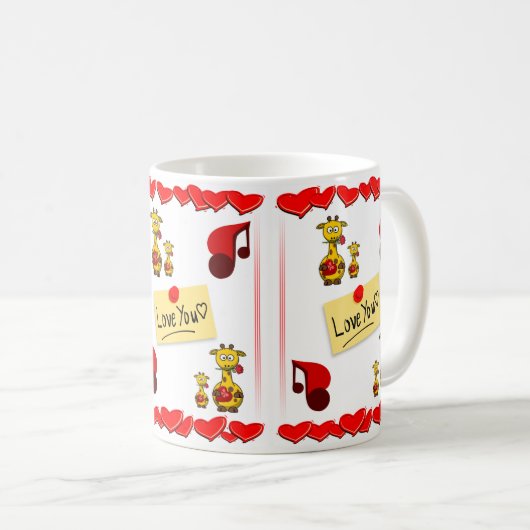 Valentinstag-Tasse Kaffeetasse (VorderseiteRechts)