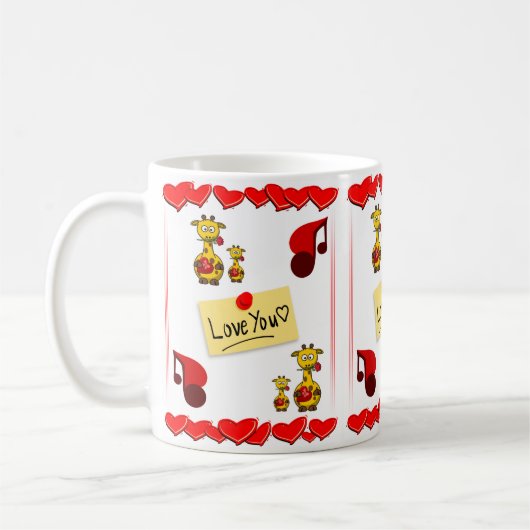 Valentinstag-Tasse Kaffeetasse (Links)