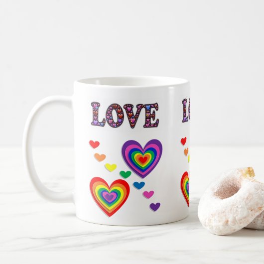 Valentinstag-Tasse Kaffeetasse (Mit Donut)