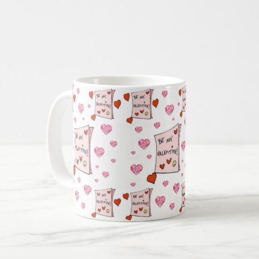 Valentinstag-Tasse Kaffeetasse (Vorderseite Links)