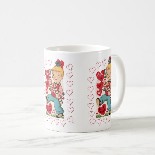 Valentinstag-Tasse Kaffeetasse (VorderseiteRechts)
