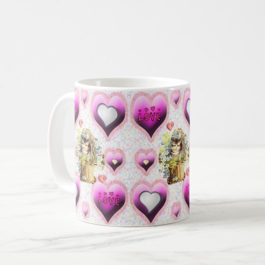 Valentinstag-Tasse Kaffeetasse (Vorderseite Links)
