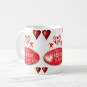 Valentinstag-Tasse Kaffeetasse (Vorderseite Links)