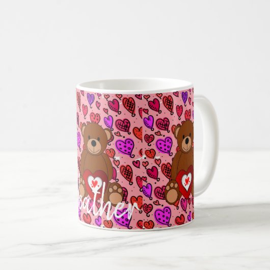 Valentinstag-Tasse Kaffeetasse (VorderseiteRechts)