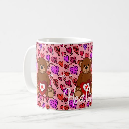 Valentinstag-Tasse Kaffeetasse (Vorderseite Links)