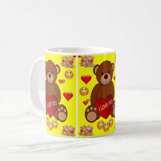 Valentinstag-Tasse Kaffeetasse (Vorderseite Links)