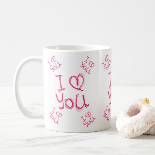 Valentinstag-Tasse Kaffeetasse (Mit Donut)