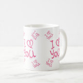 Valentinstag-Tasse Kaffeetasse (VorderseiteRechts)