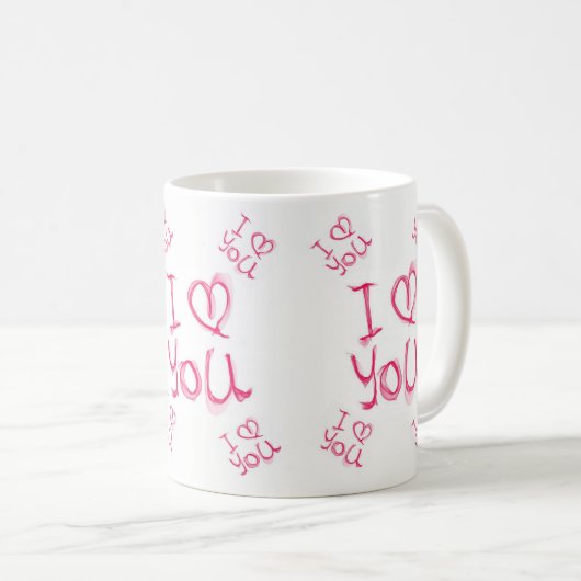 Valentinstag-Tasse Kaffeetasse (VorderseiteRechts)